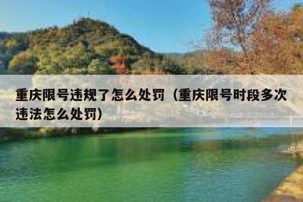 重庆限号违规了怎么处罚（重庆限号时段多次违法怎么处罚） 第1张
