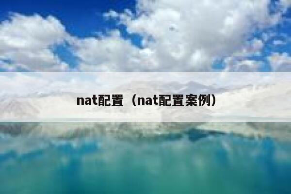 nat配置（nat配置案例） 第1张