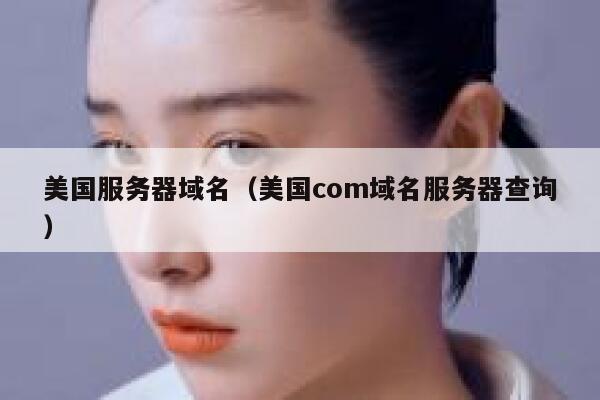 美国服务器域名（美国com域名服务器查询） 第1张