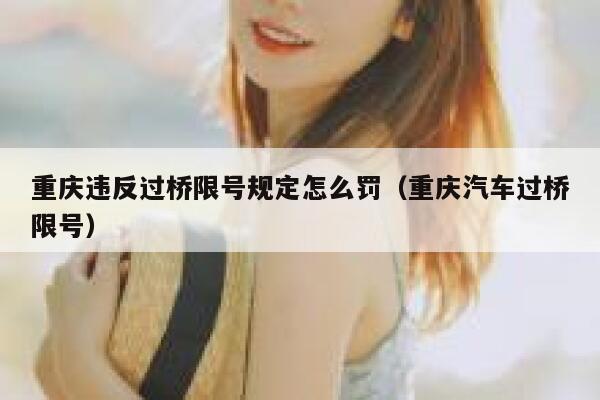 重庆违反过桥限号规定怎么罚（重庆汽车过桥限号） 第1张