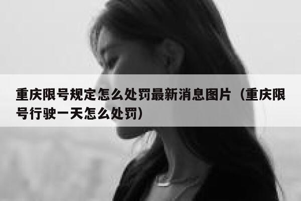 重庆限号规定怎么处罚最新消息图片（重庆限号行驶一天怎么处罚） 第1张