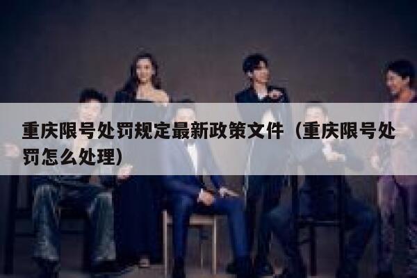 重庆限号处罚规定最新政策文件（重庆限号处罚怎么处理） 第1张