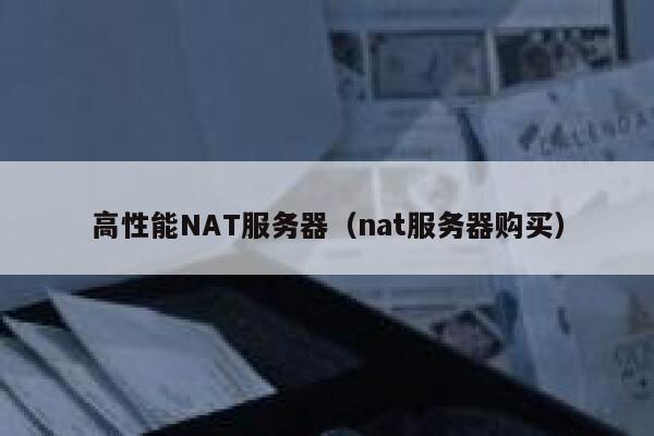 高性能NAT服务器（nat服务器购买） 第1张