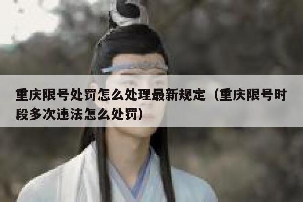 重庆限号处罚怎么处理最新规定(重庆限号时段多次违法怎么处罚) 第1张 重庆限号处罚怎么处理最新规定(重庆限号时段多次违法怎么处罚) 第1张