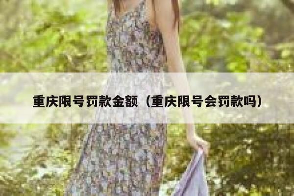 重庆限号罚款金额(重庆限号会罚款吗) 第1张 重庆限号罚款金额(重庆限号会罚款吗) 第1张