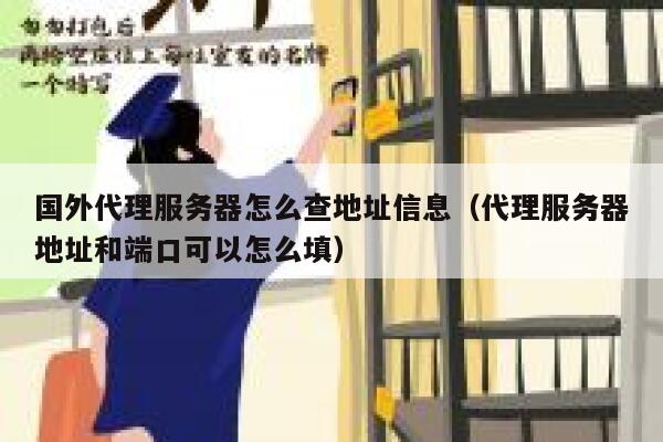 国外代理服务器怎么查地址信息（代理服务器地址和端口可以怎么填） 第1张