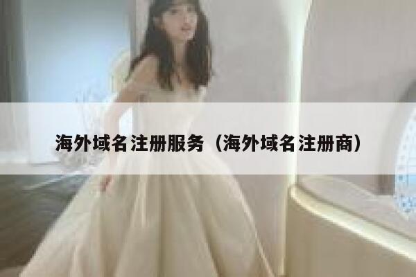 海外域名注册服务（海外域名注册商） 第1张