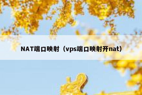 NAT端口映射(vps端口映射开nat) 第1张 NAT端口映射(vps端口映射开nat) 第1张