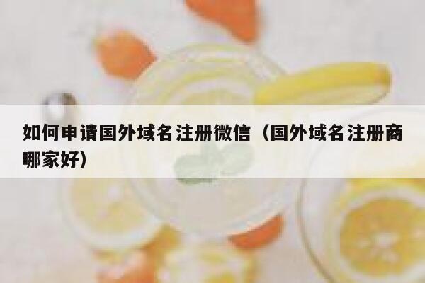 如何申请国外域名注册微信(国外域名注册商哪家好) 第1张 如何申请国外域名注册微信(国外域名注册商哪家好) 第1张