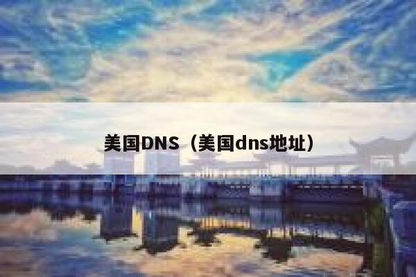美国DNS（美国dns地址） 第1张
