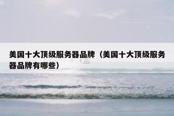 美国十大顶级服务器品牌（美国十大顶级服务器品牌有哪些） 第1张