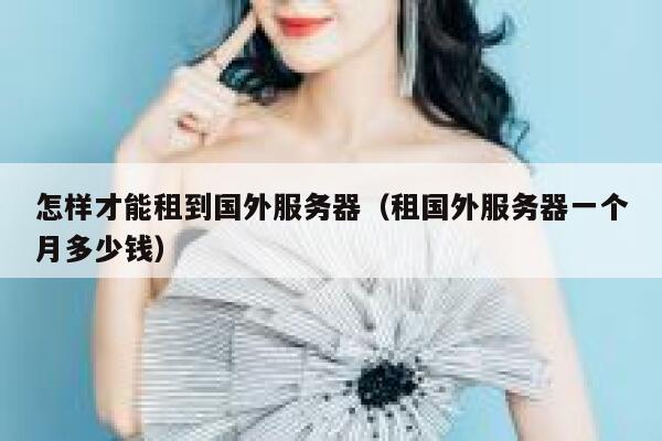 怎样才能租到国外服务器(租国外服务器一个月多少钱) 第1张 怎样才能租到国外服务器(租国外服务器一个月多少钱) 第1张