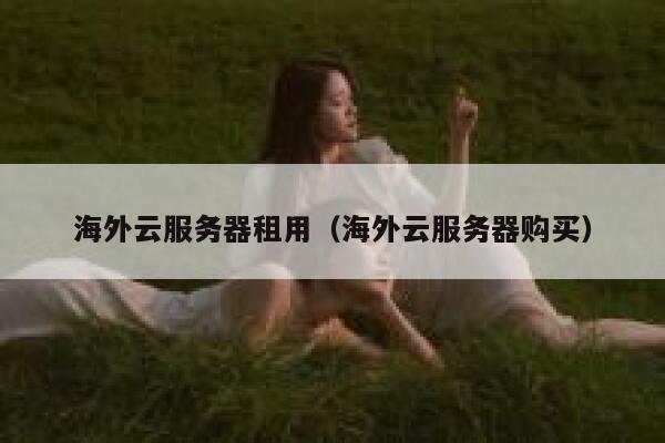 海外云服务器租用（海外云服务器购买） 第1张