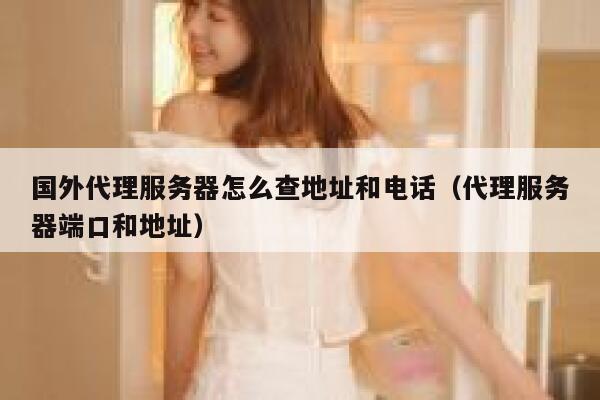 国外代理服务器怎么查地址和电话（代理服务器端口和地址） 第1张