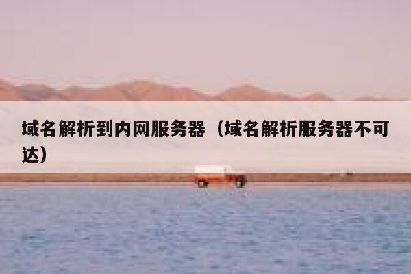 域名解析到内网服务器（域名解析服务器不可达） 第1张